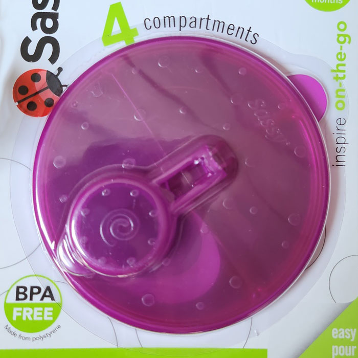 Sassy 쎄씨 휴대용 분유통 아기 간식 분유 케이스